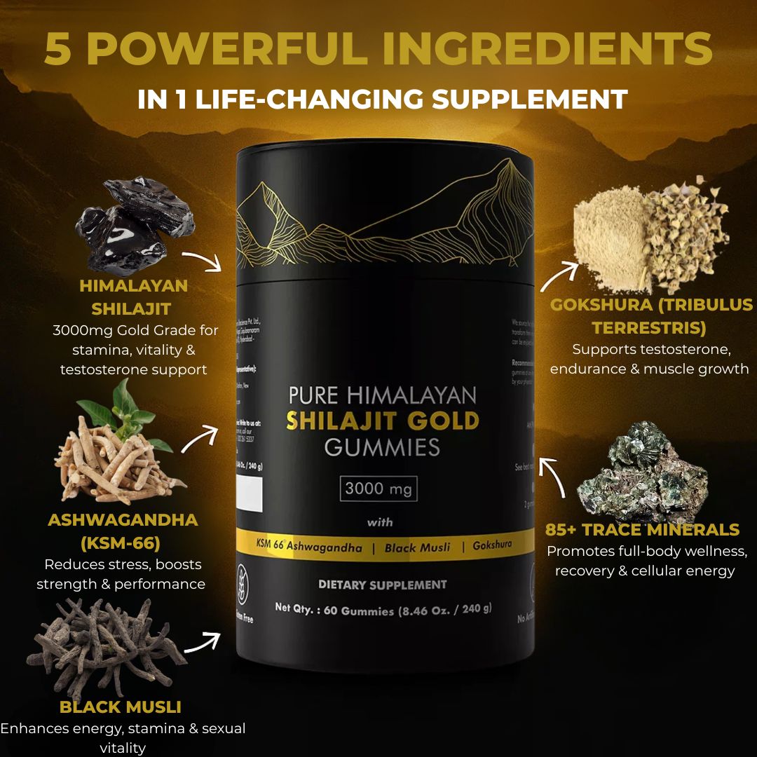 DRVN™ Premium Himalayan Shilajit Gummies